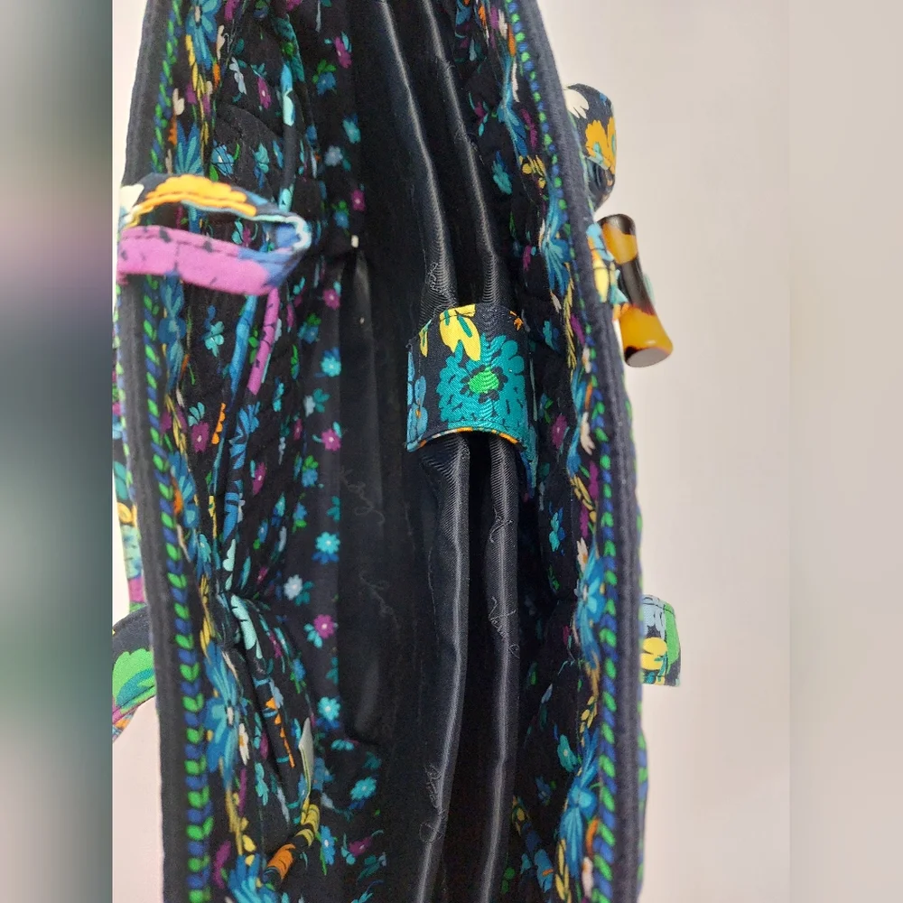 Vera Bradley Laptop Work Tote Midnight Blues NWOT - Picture 2 of 6